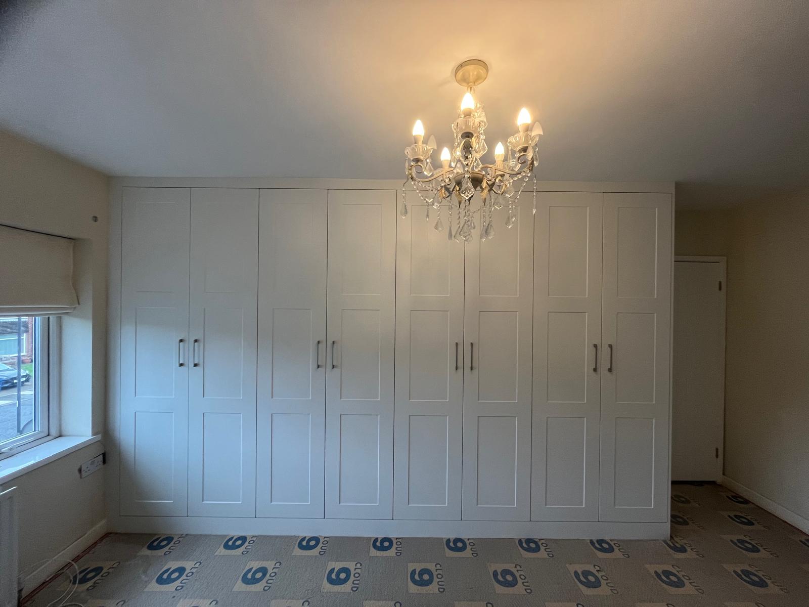 Bespoke fitted wardrobes installed by Bespoke Furniture Group in a Newcastle home