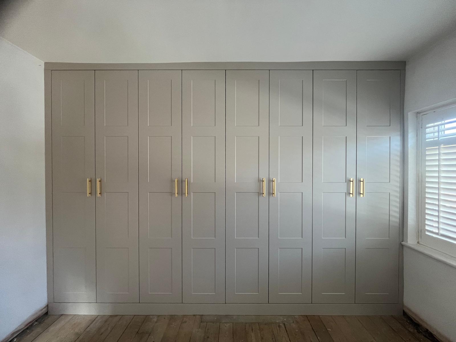 Bespoke fitted wardrobes installed by Bespoke Furniture Group in a Newcastle home