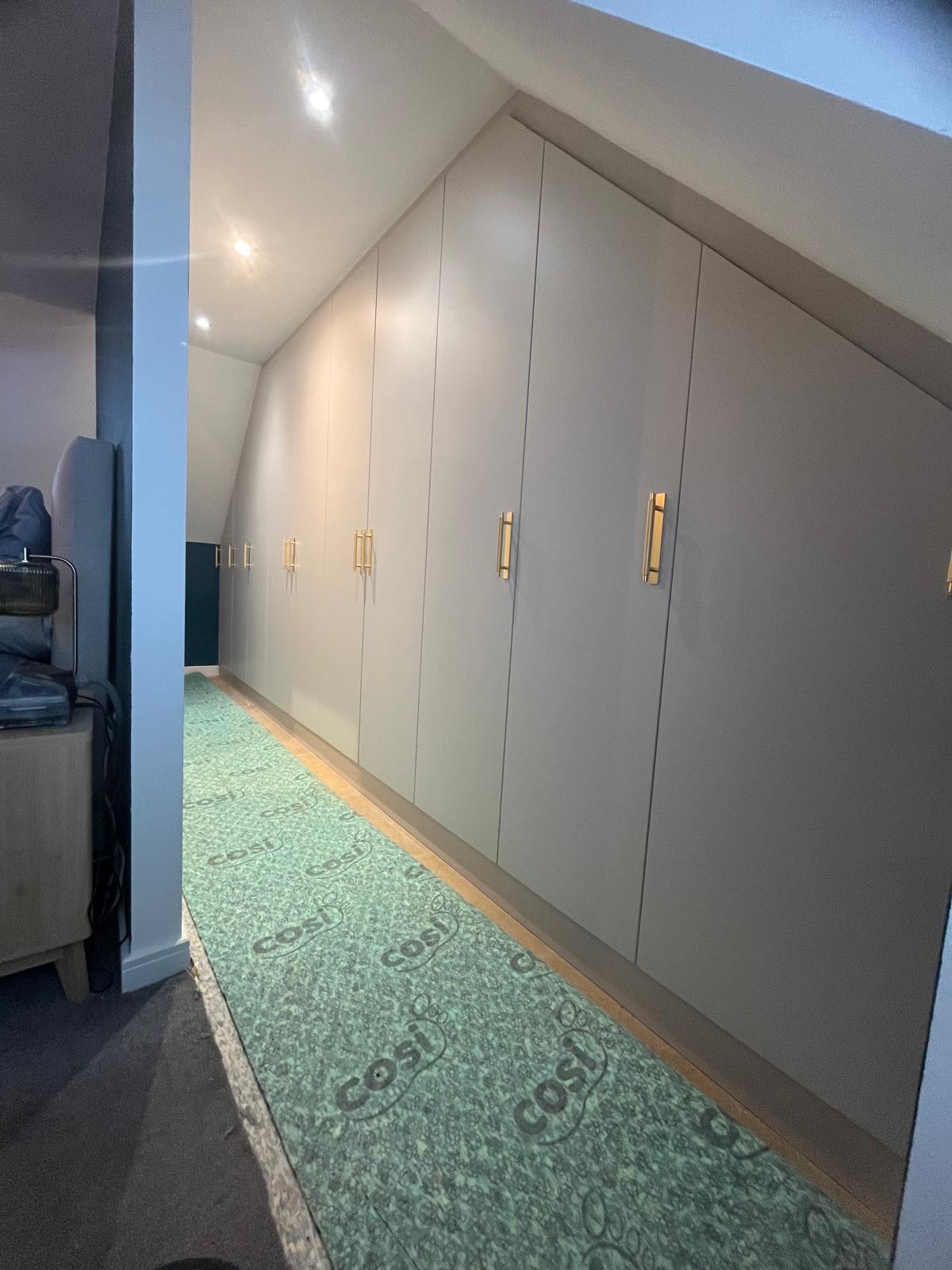 Bespoke fitted wardrobes installed by Bespoke Furniture Group in a Newcastle home