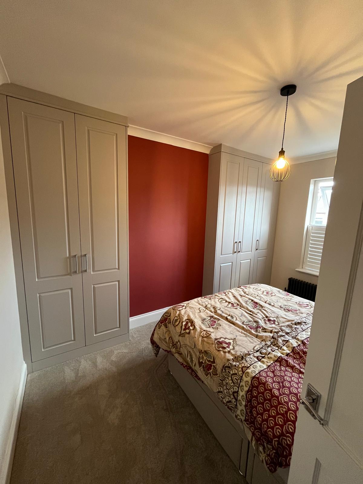 Bespoke fitted bedroom furniture installed by Bespoke Furniture Group in a Newcastle home
