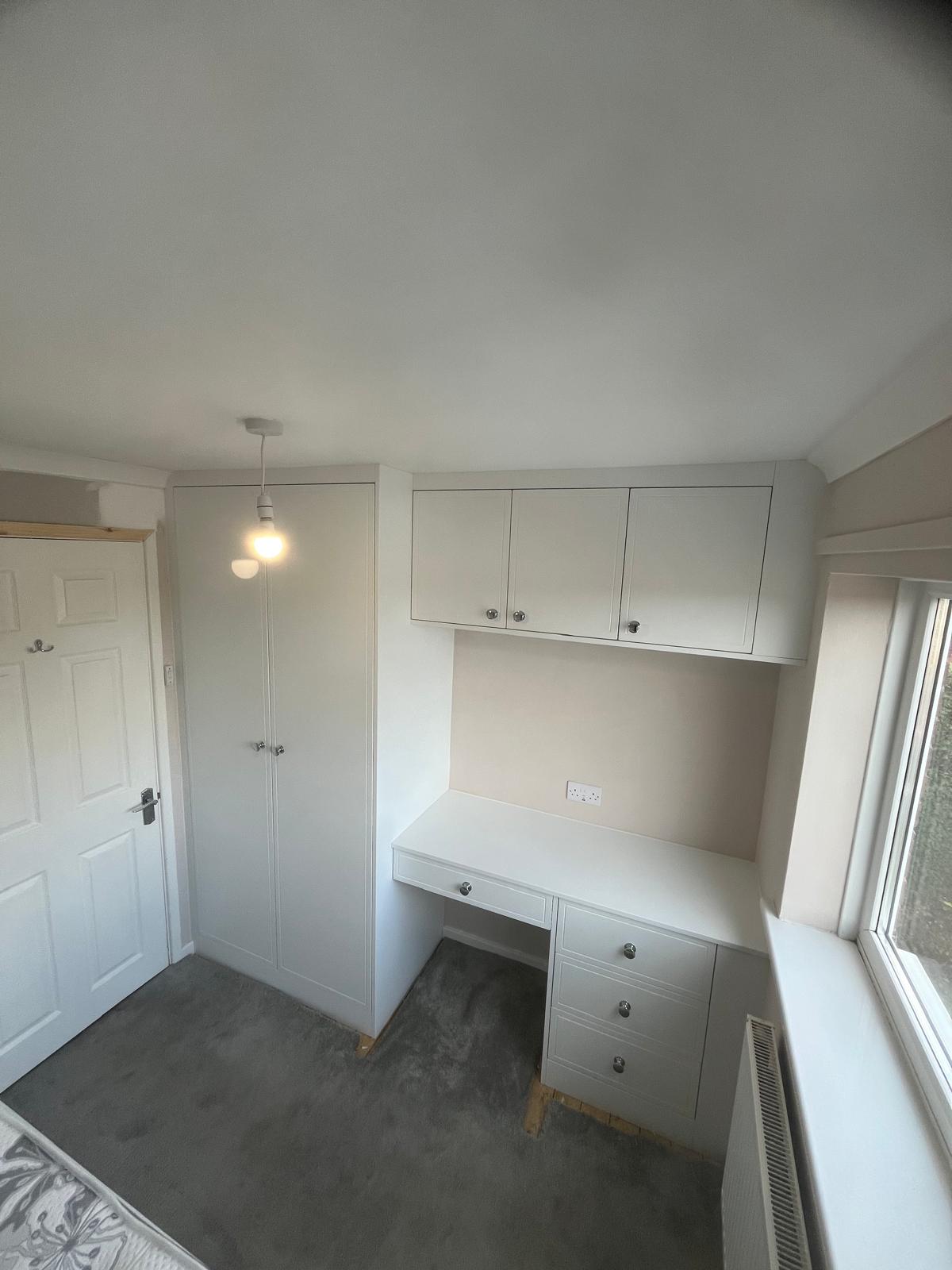Bespoke fitted home office installed by Bespoke Furniture Group in a Newcastle home
