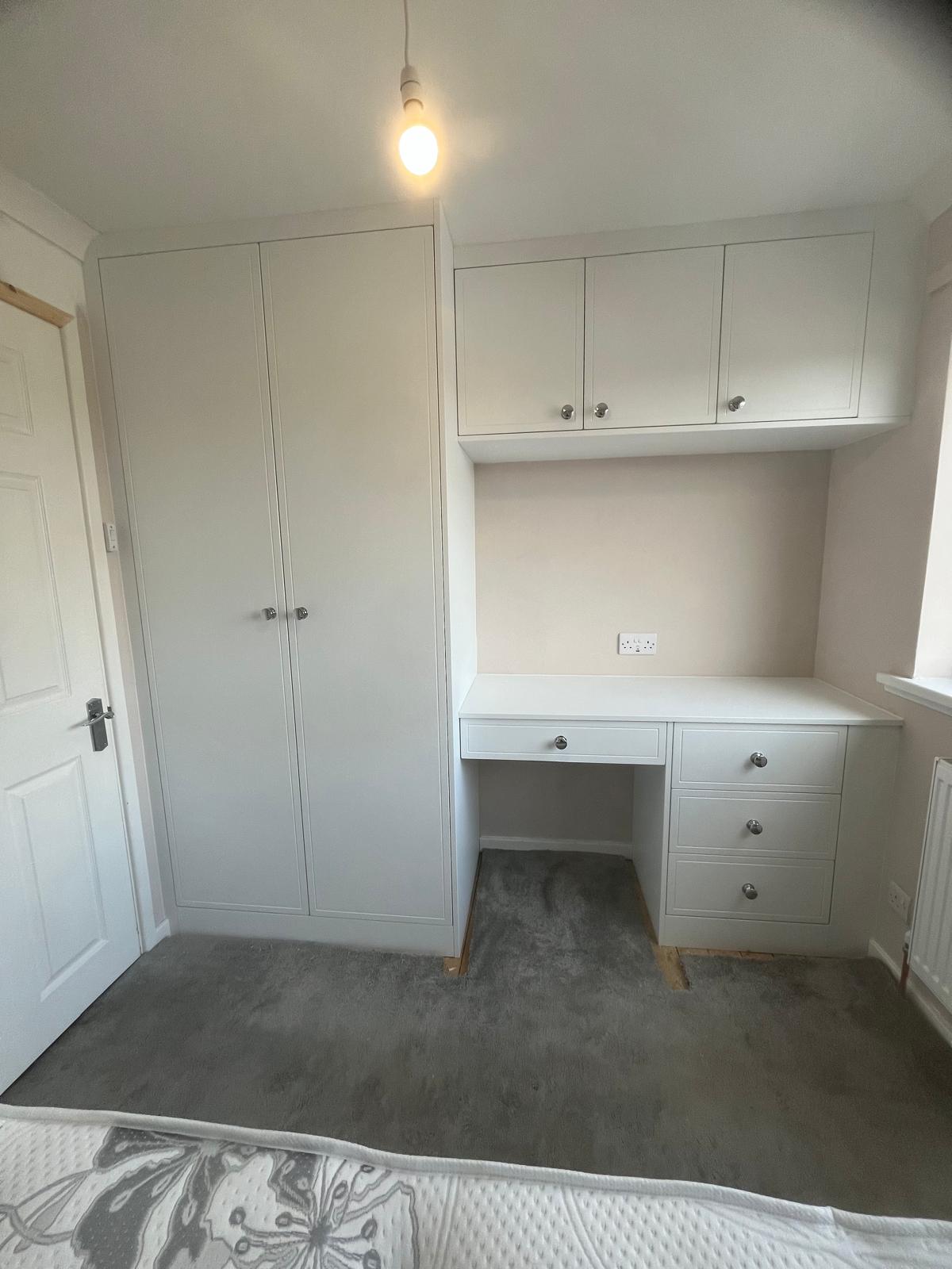 Bespoke fitted home office installed by Bespoke Furniture Group in a Newcastle home