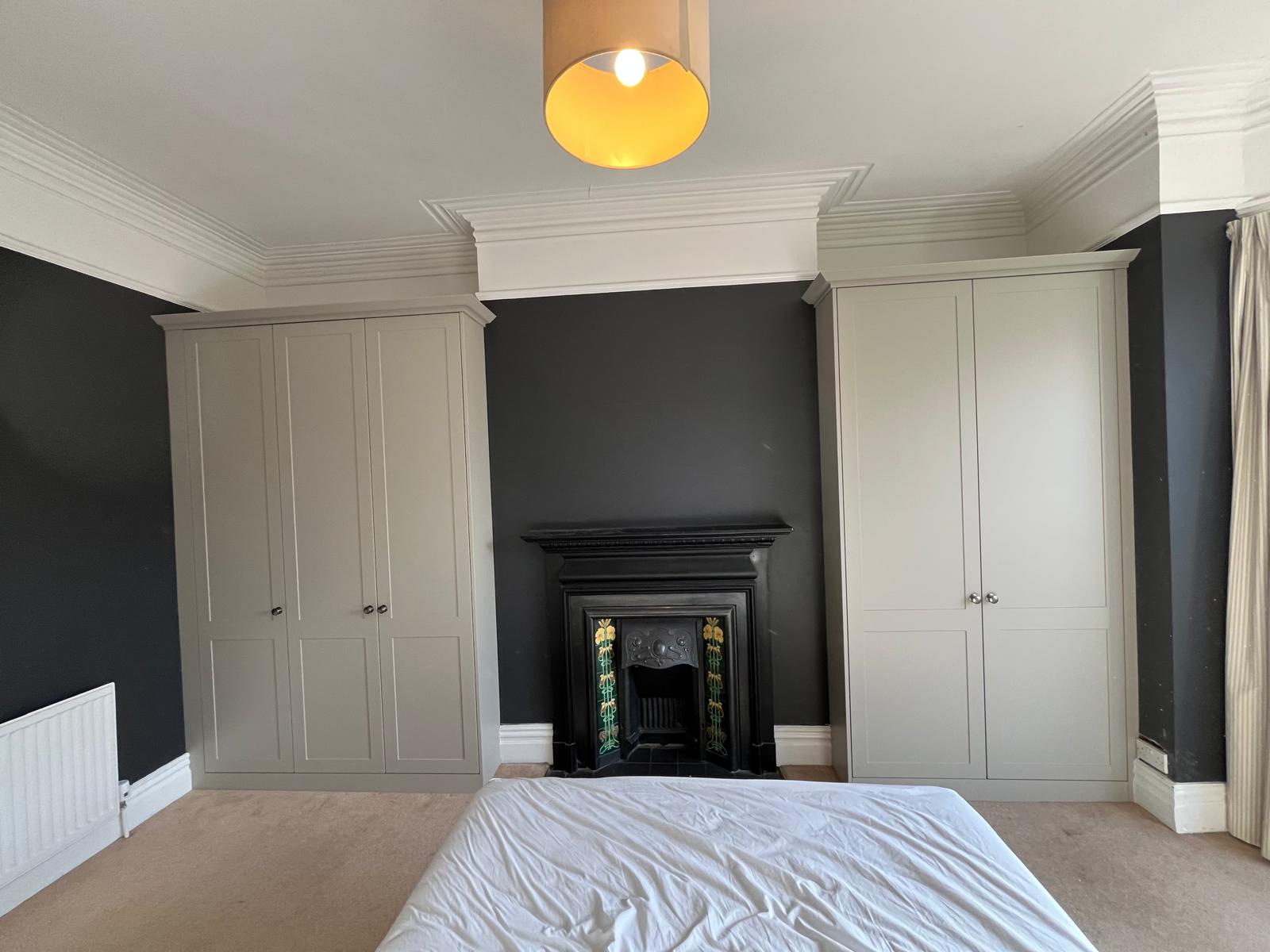 Bespoke fitted media wall installed by Bespoke Furniture Group in a Newcastle home