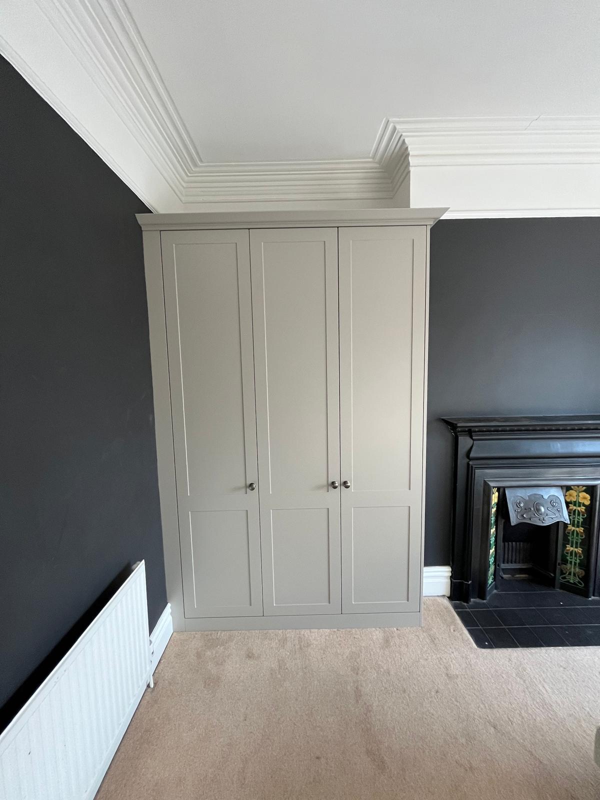 Bespoke fitted wardrobes installed by Bespoke Furniture Group in a Newcastle home