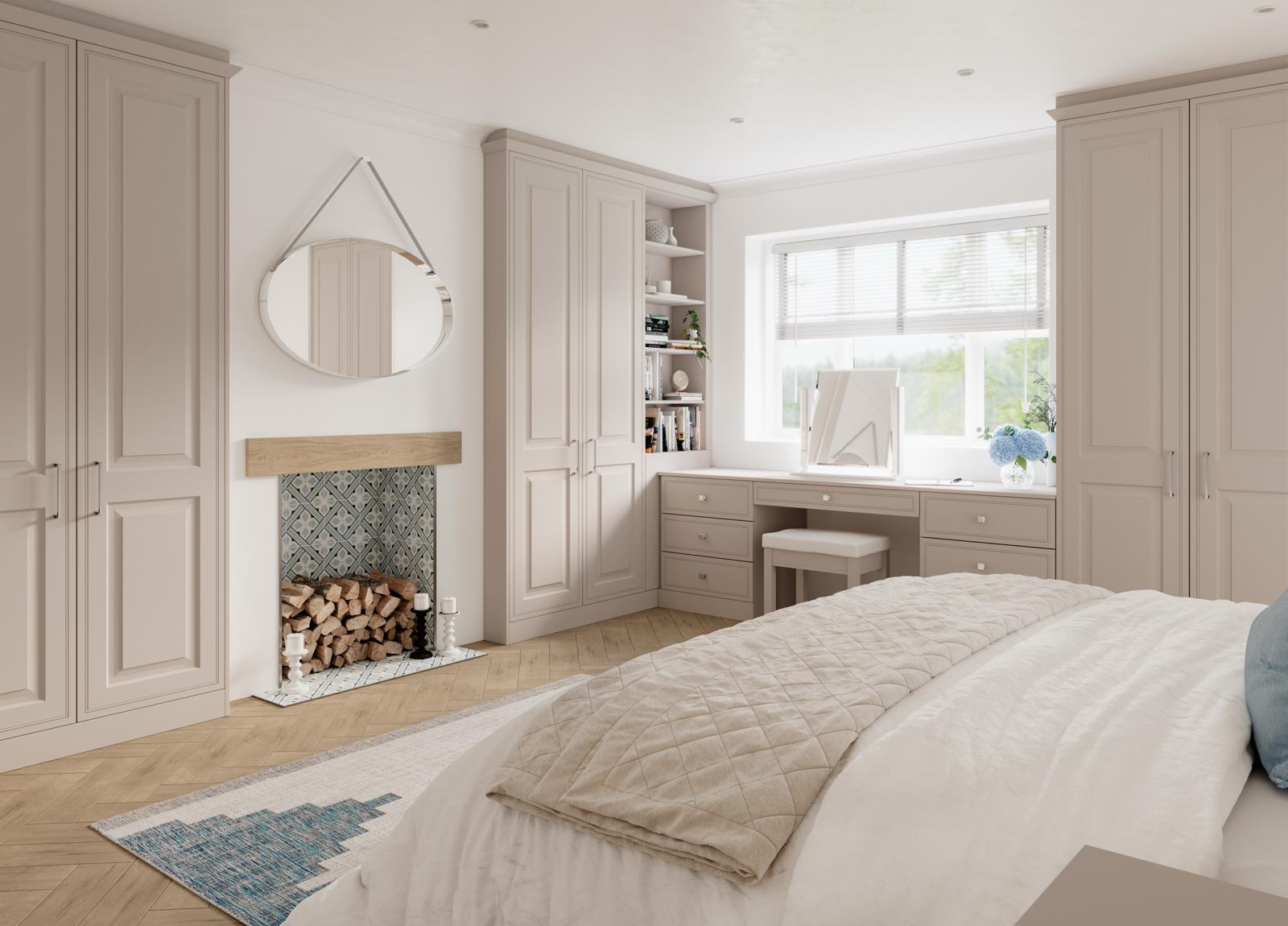 Bespoke fitted bedroom furniture installed by Bespoke Furniture Group in a Newcastle home