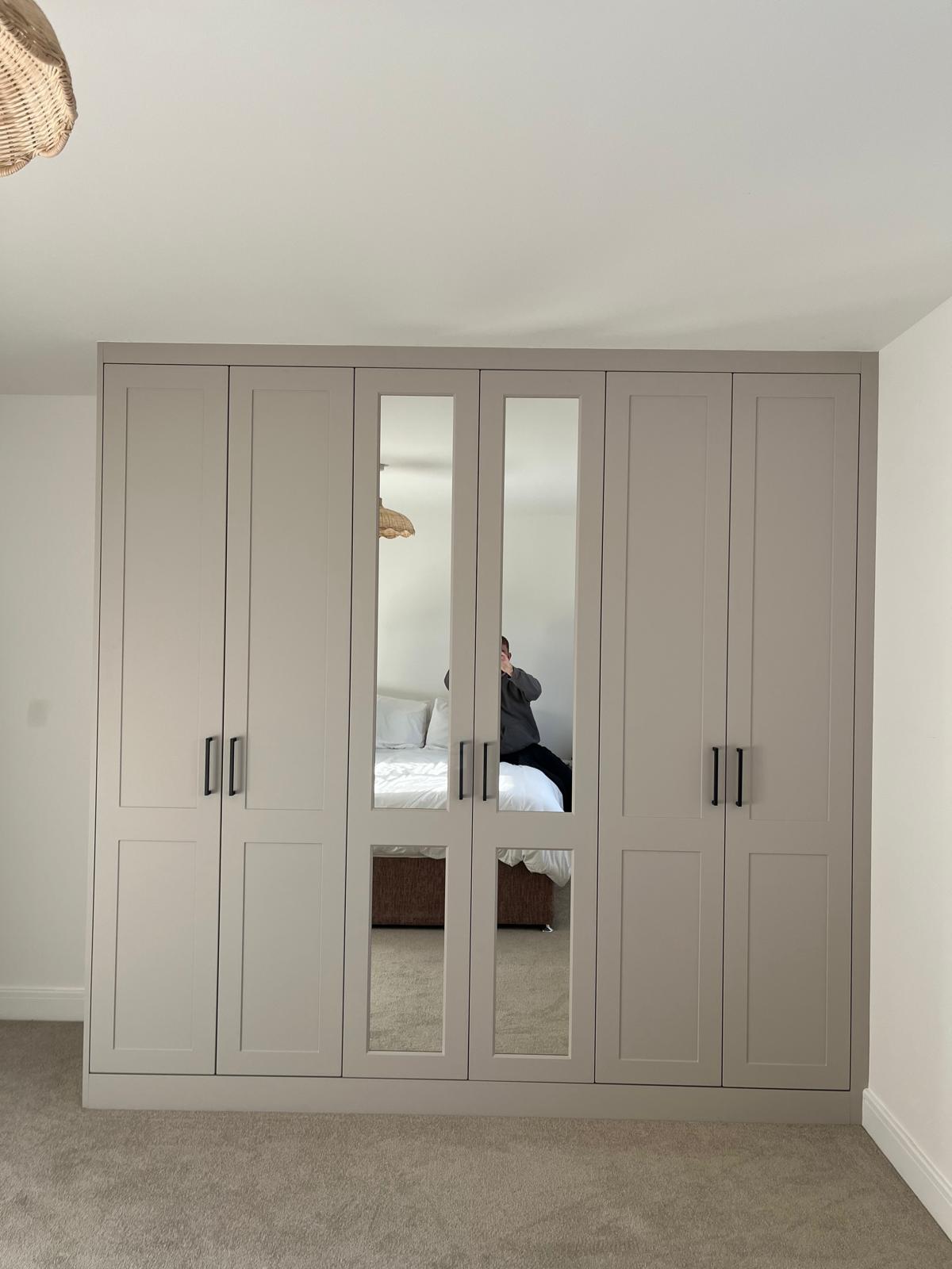 Bespoke fitted wardrobes installed by Bespoke Furniture Group in a Newcastle home