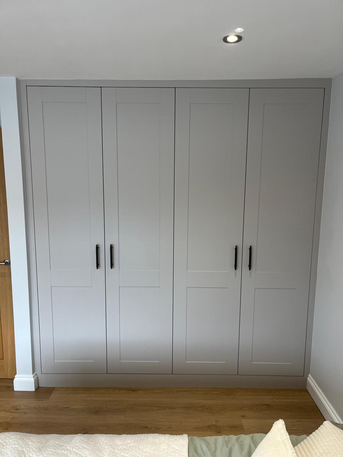Bespoke fitted wardrobes installed by Bespoke Furniture Group in a Newcastle home
