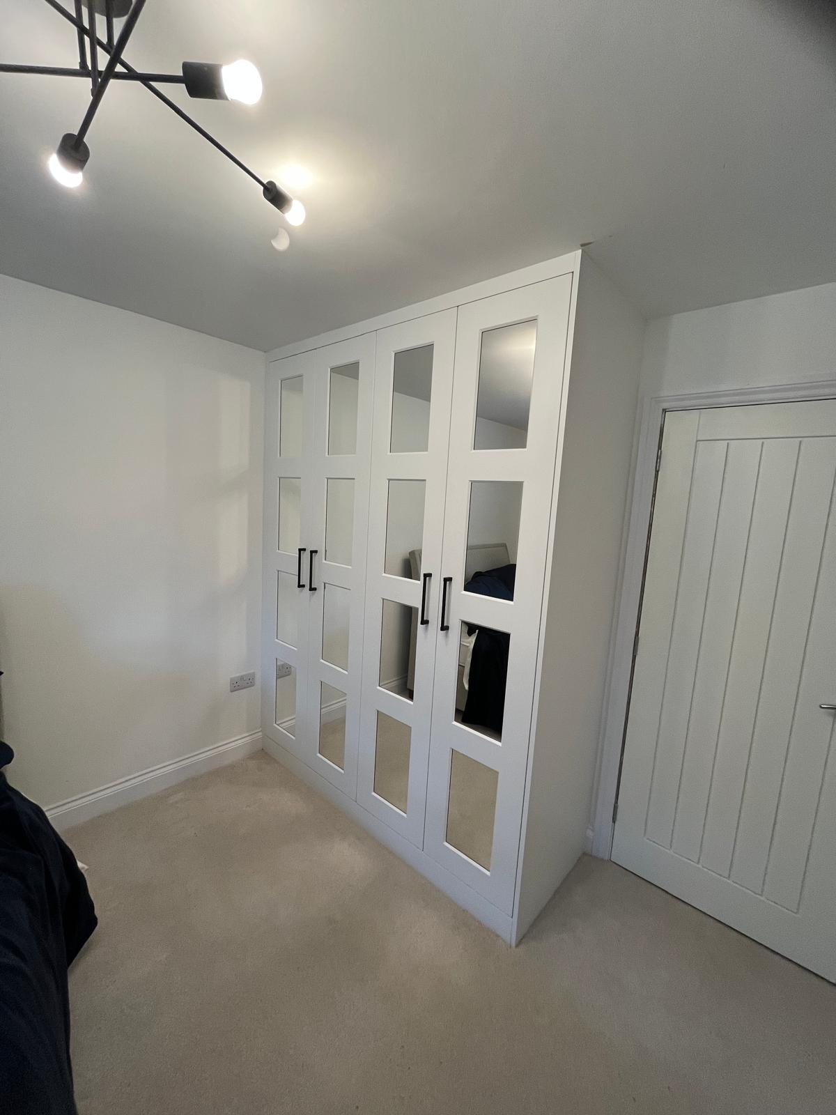 Bespoke fitted wardrobes installed by Bespoke Furniture Group in a Newcastle home