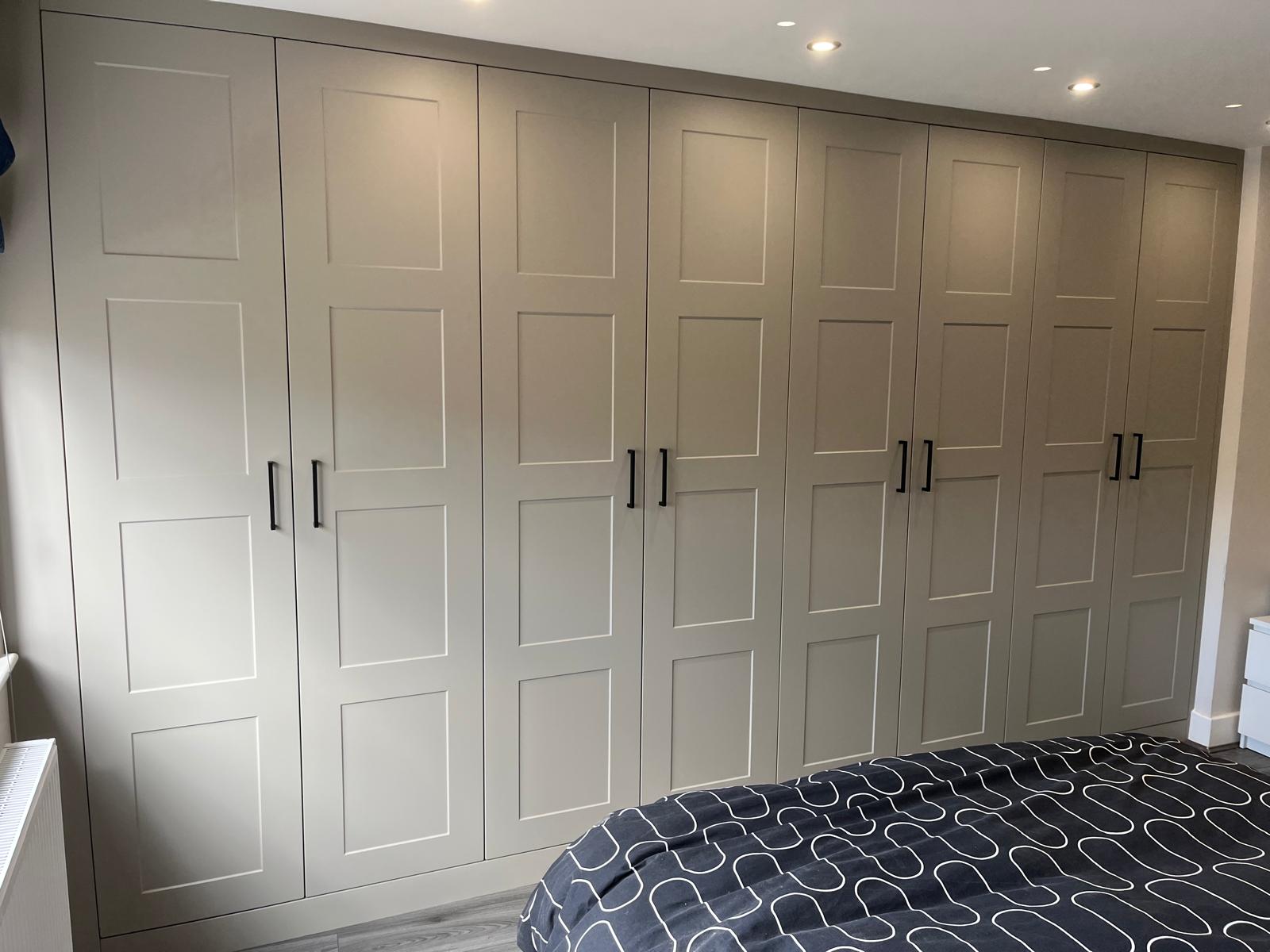 Bespoke fitted wardrobes installed by Bespoke Furniture Group in a Newcastle home