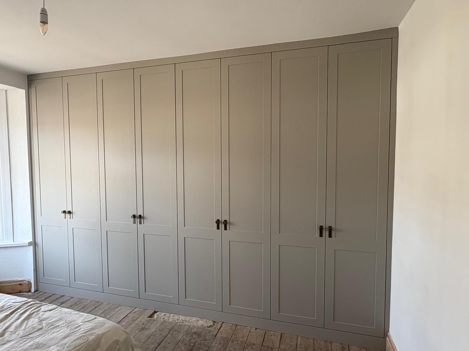 Bespoke fitted wardrobes installed by Bespoke Furniture Group in a Newcastle home