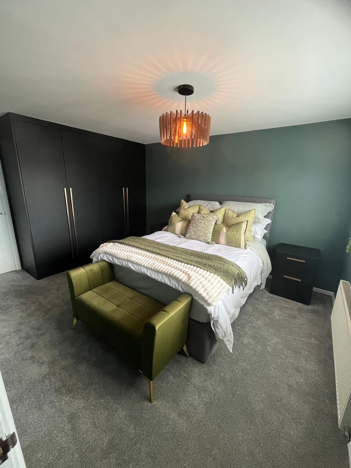 Bespoke fitted wardrobes installed by Bespoke Furniture Group in a Newcastle home