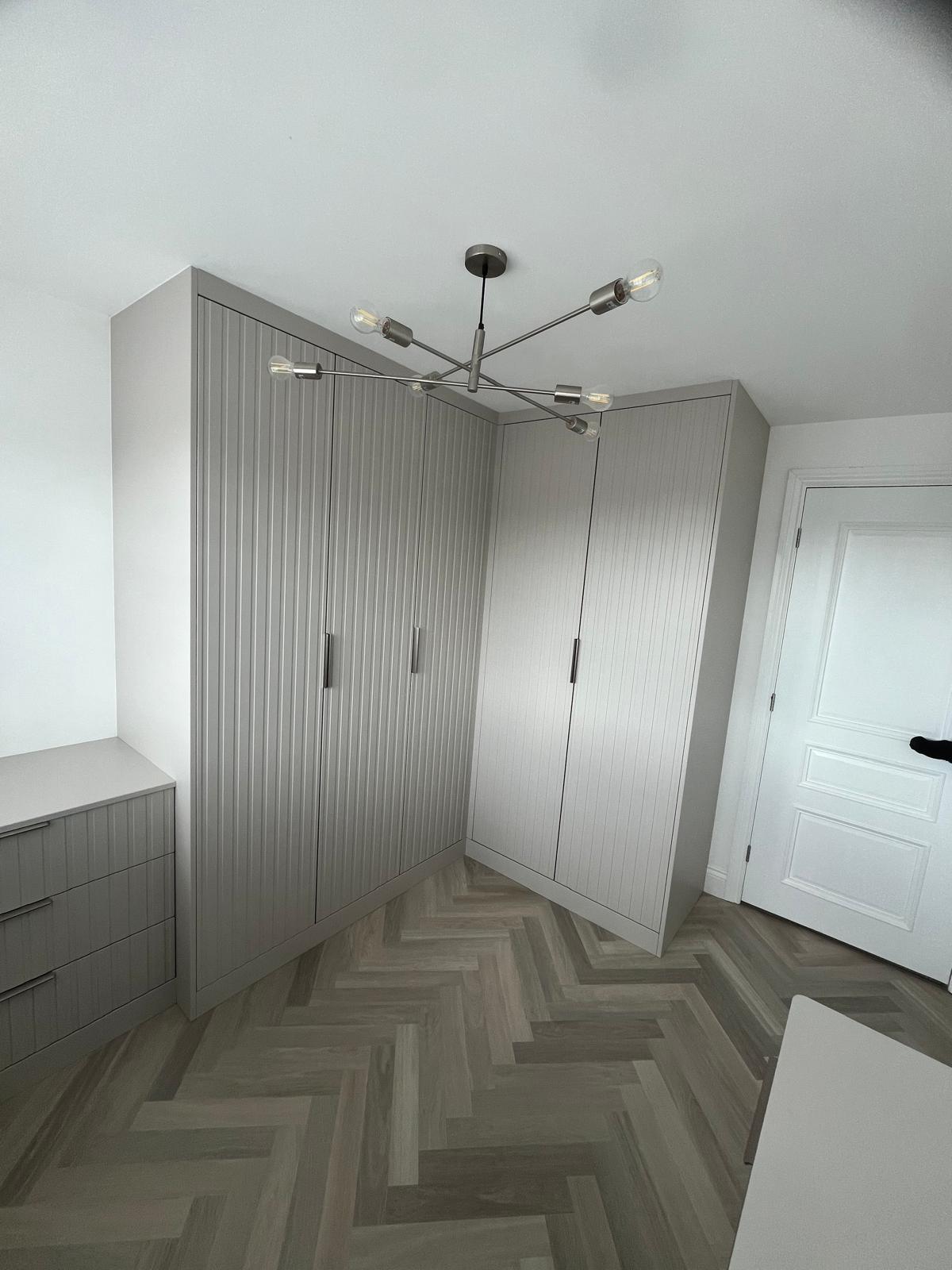 Bespoke fitted wardrobes installed by Bespoke Furniture Group in a Newcastle home