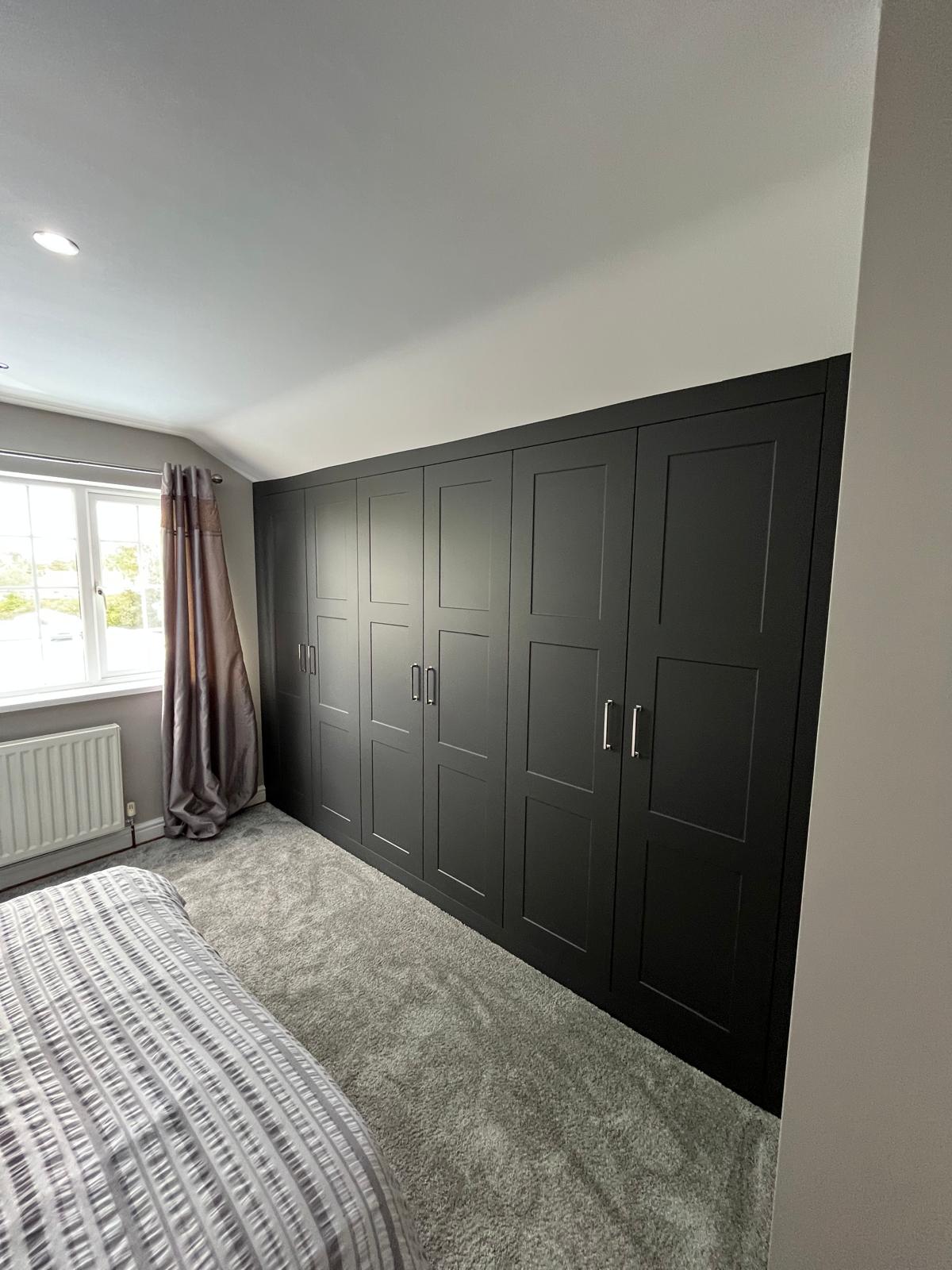 Bespoke fitted wardrobes installed by Bespoke Furniture Group in a Newcastle home