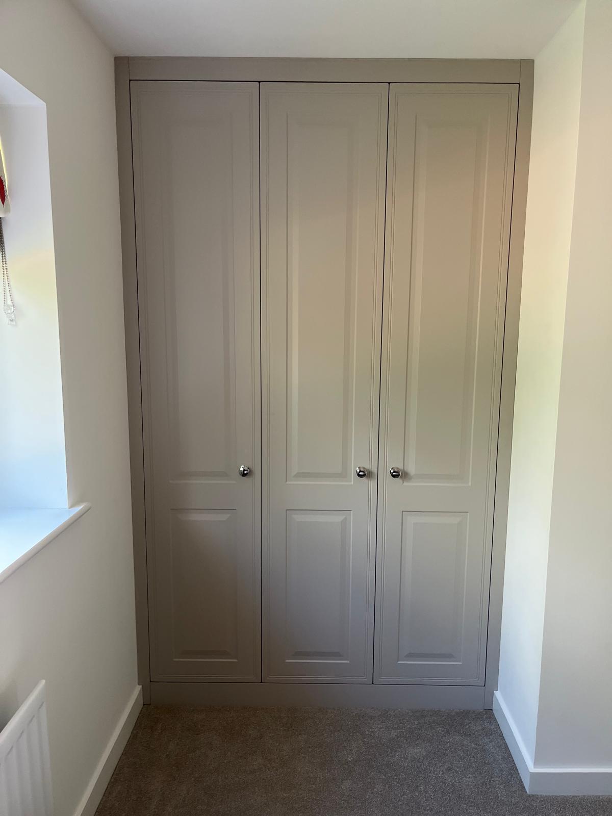 Bespoke fitted wardrobes installed by Bespoke Furniture Group in a Newcastle home