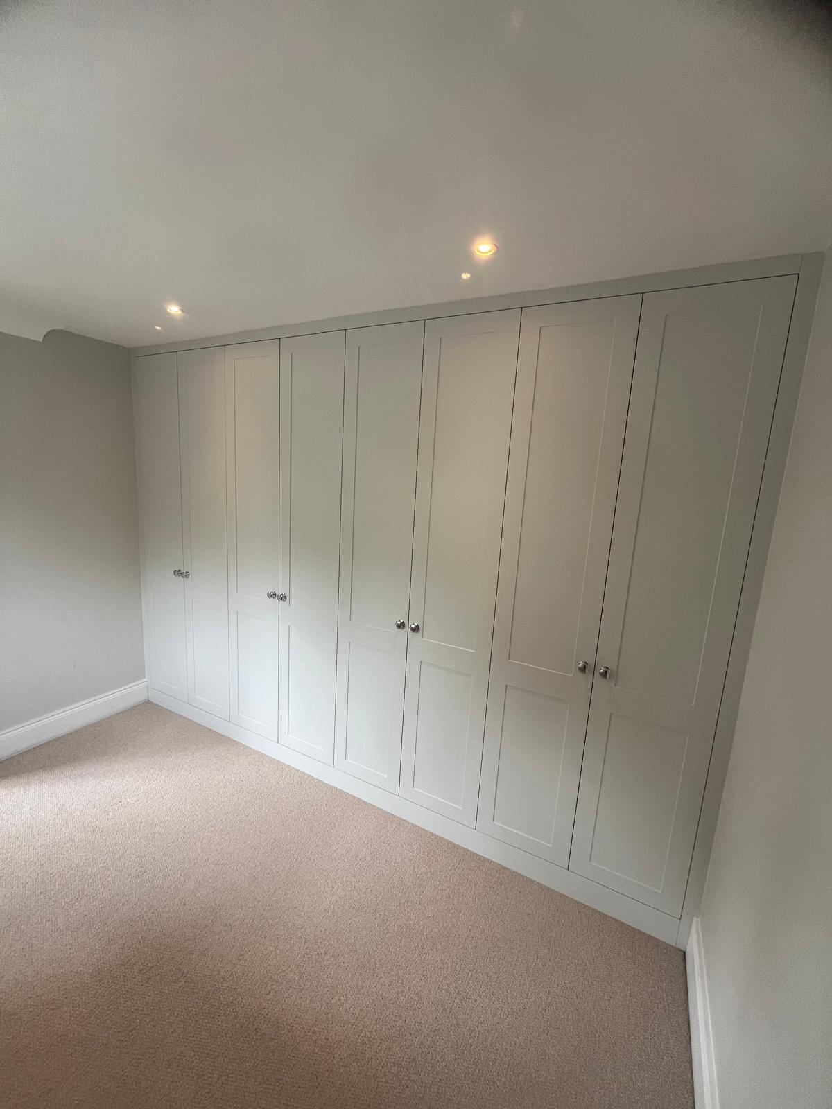 Bespoke fitted wardrobes installed by Bespoke Furniture Group in a Newcastle home