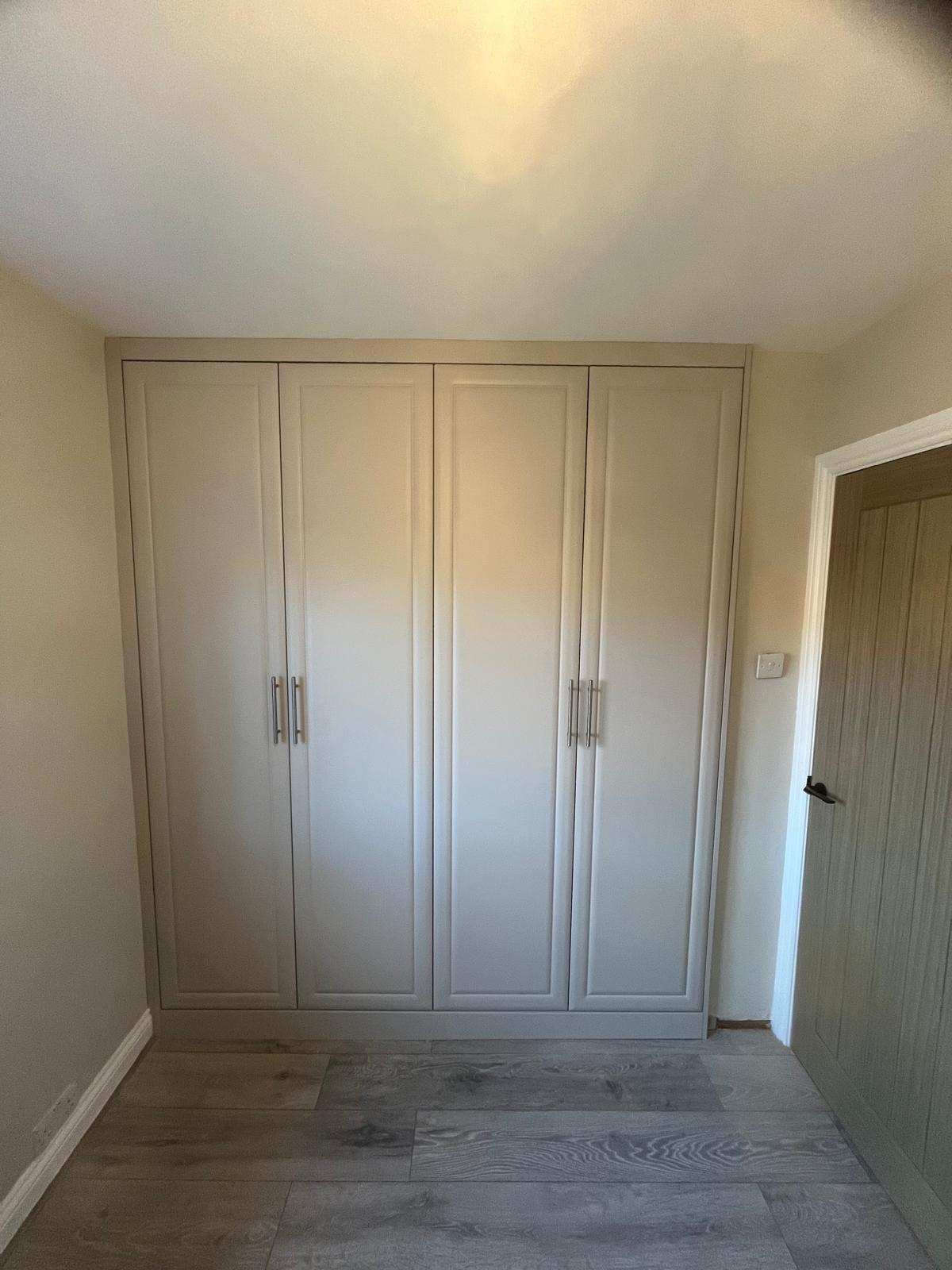Bespoke fitted wardrobes installed by Bespoke Furniture Group in a Newcastle home
