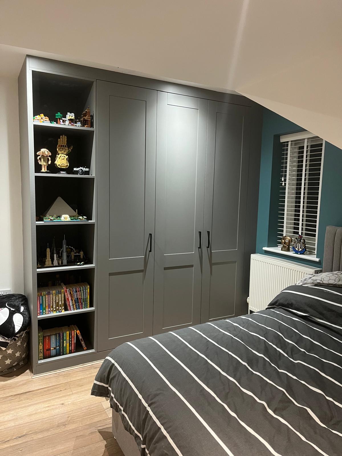 Bespoke fitted bedroom furniture installed by Bespoke Furniture Group in a Newcastle home
