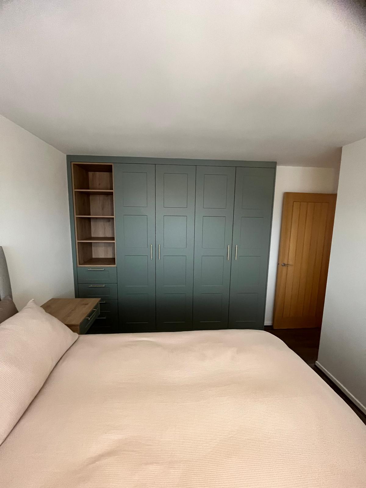Bespoke fitted bedroom furniture installed by Bespoke Furniture Group in a Newcastle home