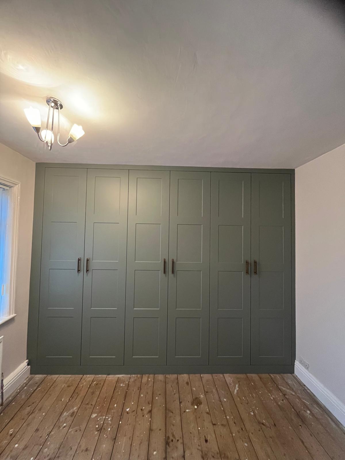 Bespoke fitted wardrobes installed by Bespoke Furniture Group in a Newcastle home