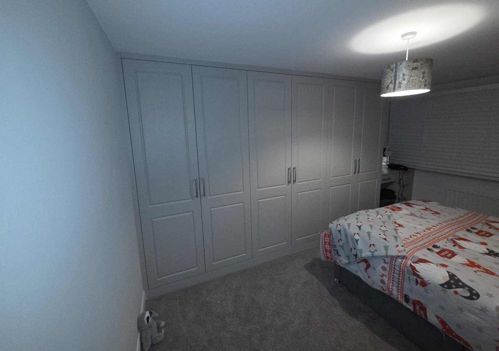 Bespoke fitted bedroom furniture installed by Bespoke Furniture Group in a Newcastle home