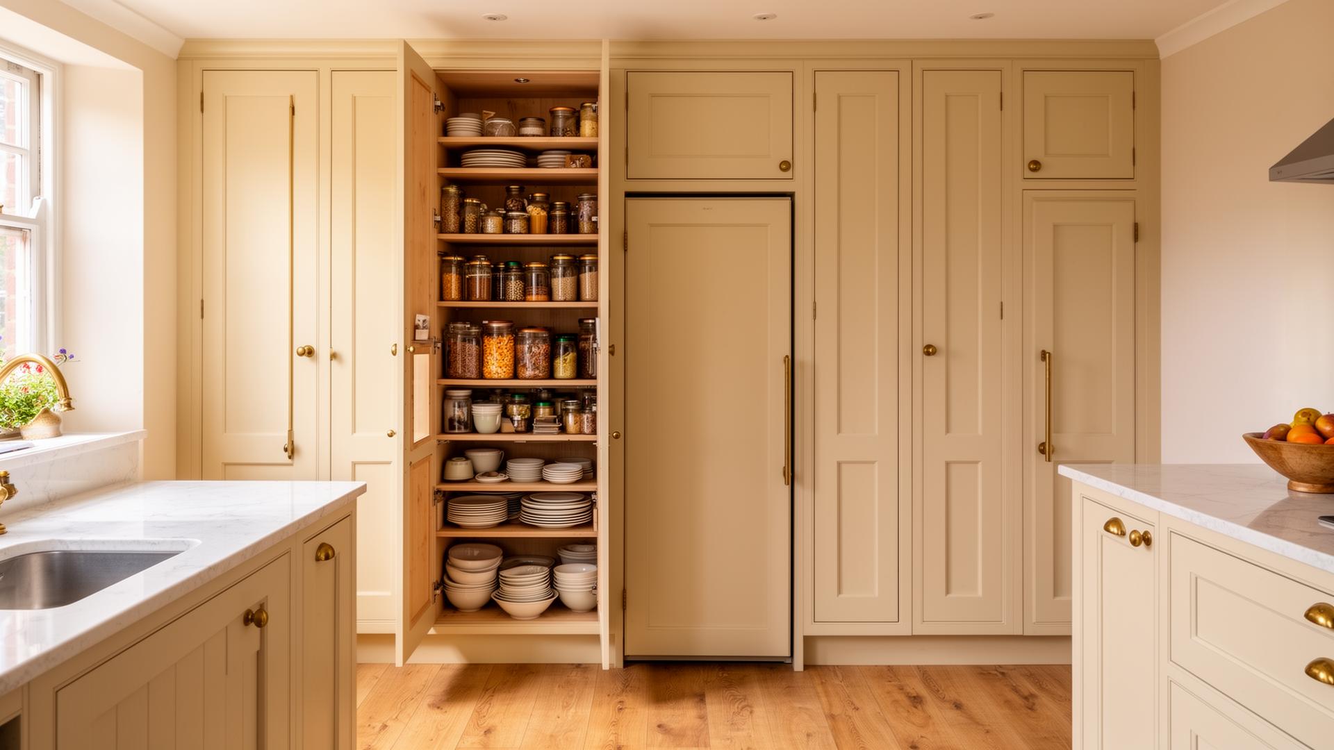 Bespoke built-in cupboards in a Newcastle home